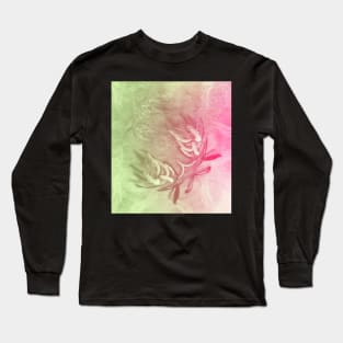 Pink and green wattle and kaleidoscope Long Sleeve T-Shirt